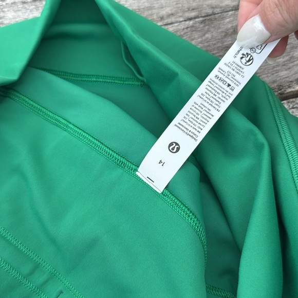 Lululemon Wunder Train High-Rise Tight Pockets 25" Raceway Green size 14 NWT - Picture 5 of 7